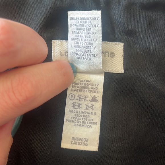 Liz Claiborne career dress with leather trim - Size 12 - Picture 3 of 9